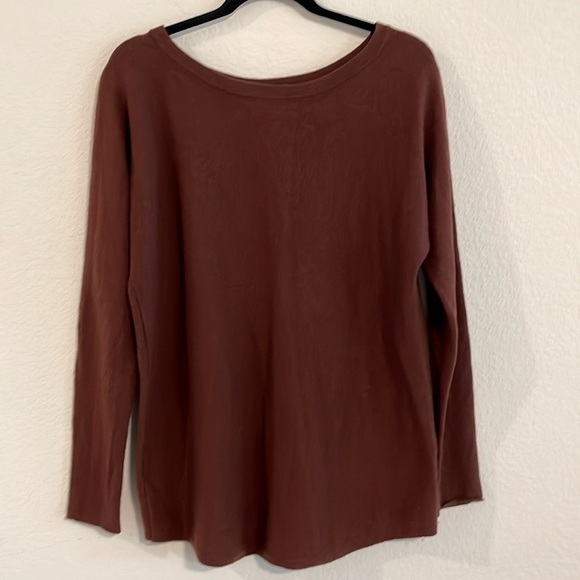 Vince Women’s Pull Over Sweater Small Brown Wool & Cashmere Comfy Contemporary - Picture 3 of 12